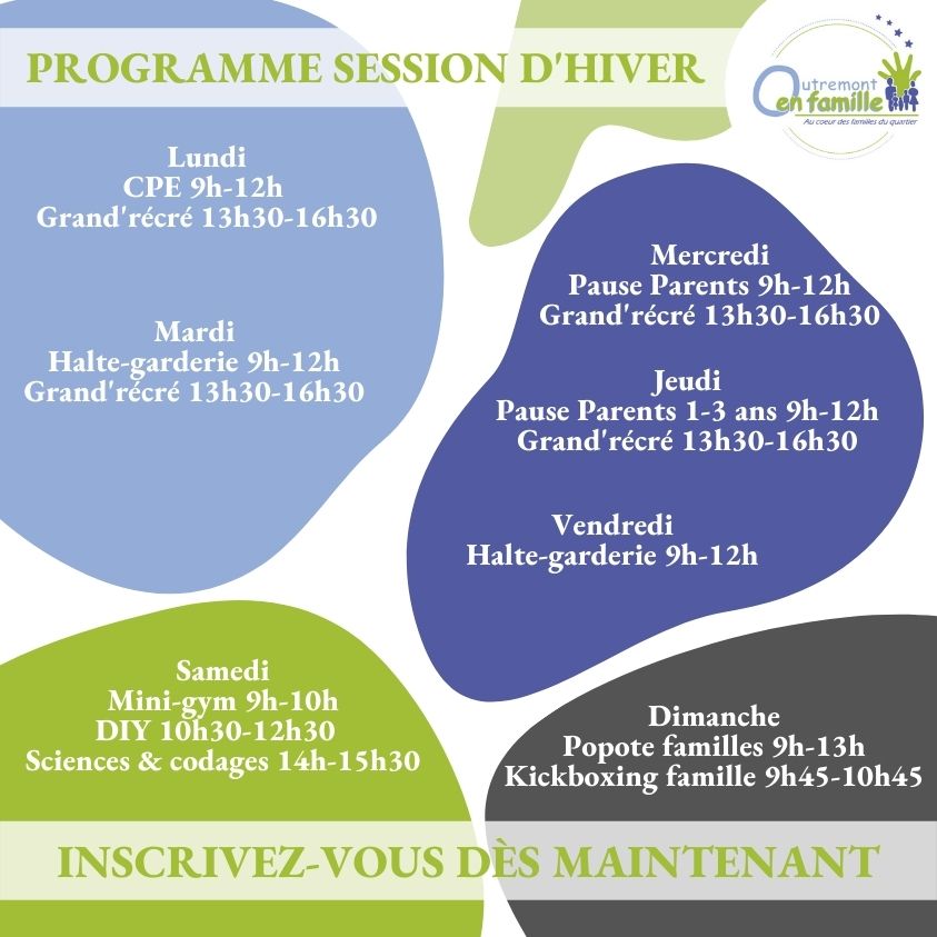 Les inscriptions pour la session hivernale sont ouvertes !